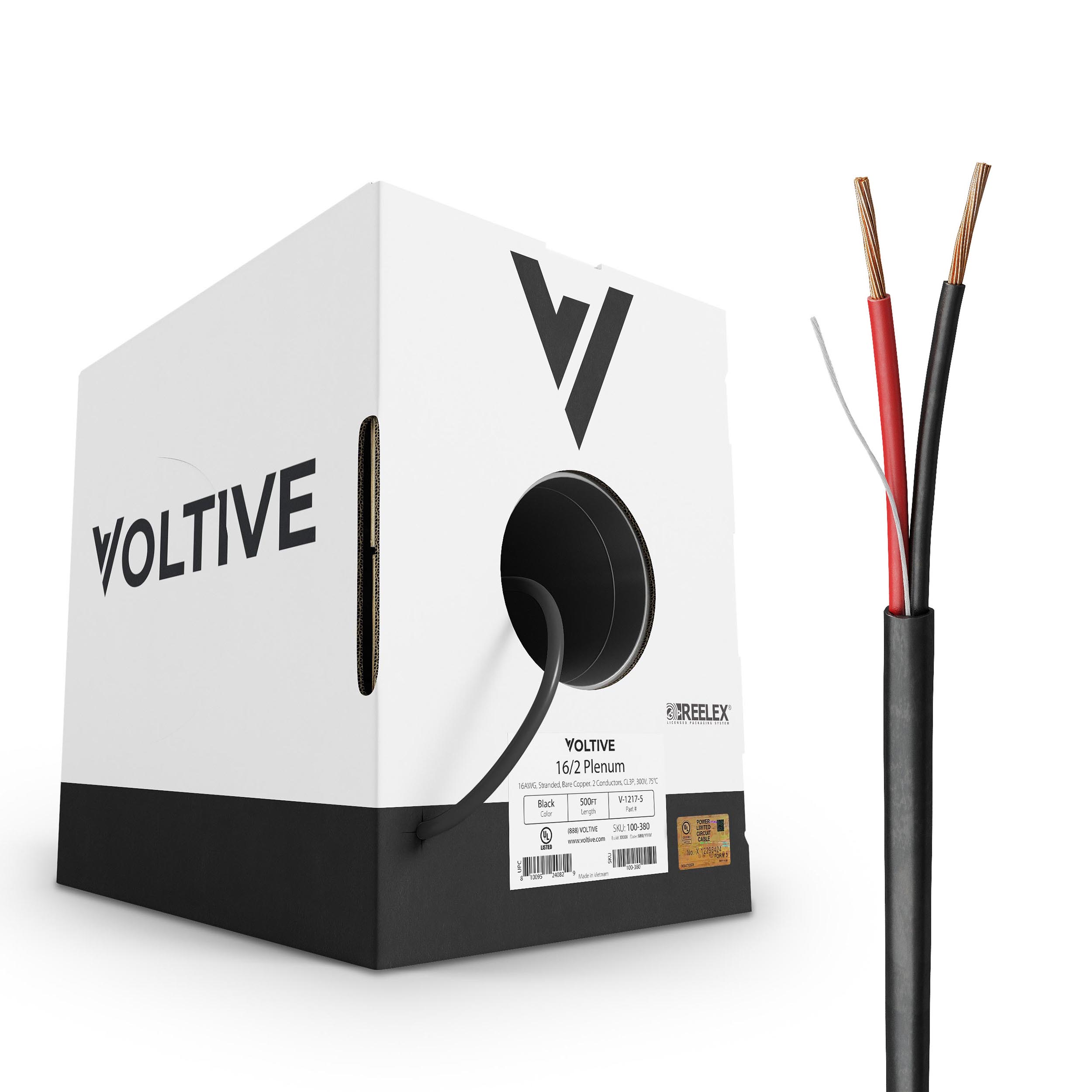16/2 Plenum Speaker Wire | Voltive