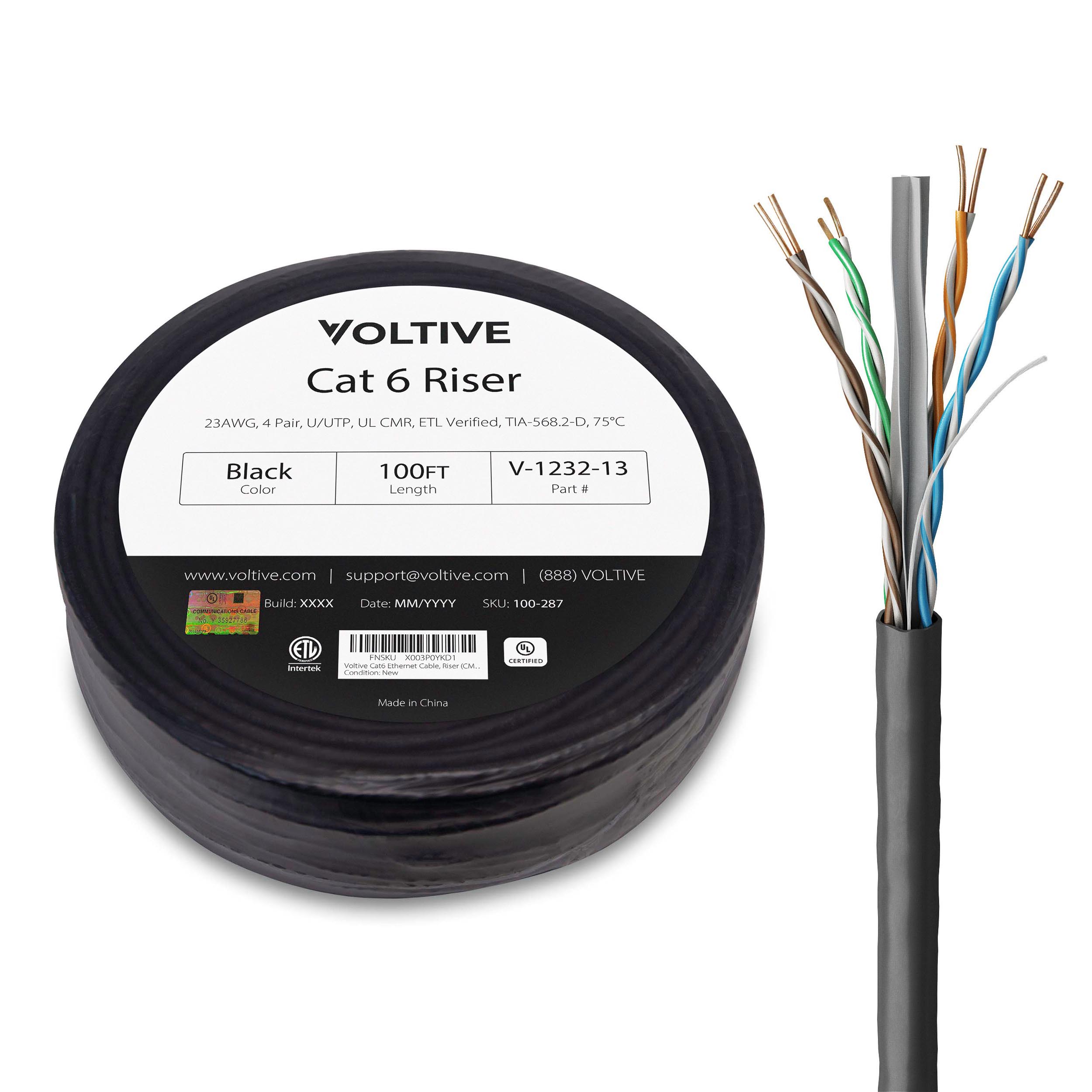 Cat 6 Riser (CMR) Ethernet Cable | Voltive