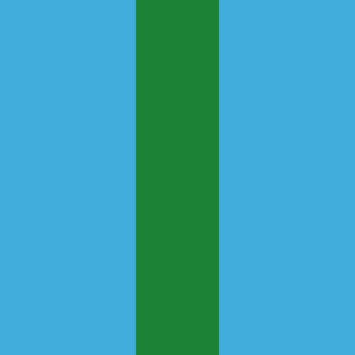 Blue w/ Green Stripe
