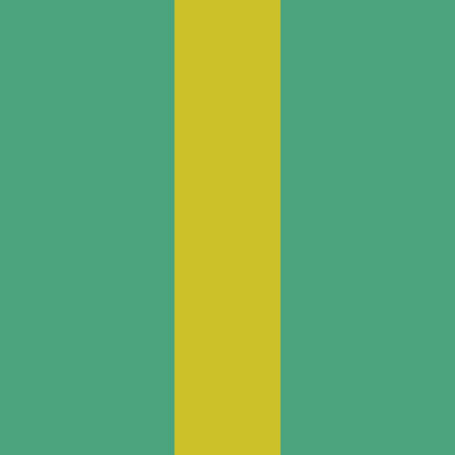 Teal w/ Yellow Stripe